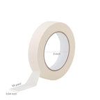 Lichamp Masking Tape 1 inch, 3 Pack General Purpose Beige White Masking Tape, 1 inch x 55 Yards x 3 Rolls (165 Total Yards)