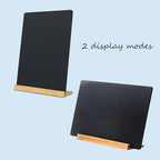 NEWNEWSHOW 2 Pack 8.7x12 Inch Tabletop Chalkboard with Wood Holder