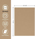 OcePor 200 Sheets Brown Cardstock Paper, Colored Printer Paper 8.5 x 11, Card Stock Thick Construction for Craft,Scrapbook，Office Printing, Invitations, Certificates，92 lb/250gsm