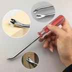 Upholstery Staple Remover Tack Puller Nail Remover Tool Set Nail Puller Plier, Staple Puller, Tack Lifter, Fastener Remover, for Furniture Floor Wall Wooden Case Car Photo Frame (2 pcs)