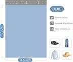 Metronic Poly Mailers 14.5x19 200pcs, Large Shipping Bags for Clothing, Durable Shipping Envelopes, Mailing Bags for Small Business, Waterproof and Tear-Proof Poly Bags Blue