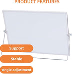 MXG Magnetic White Board Dry Erase, 10x14 Inch Double Sided Small Whiteboard with Stand, Includes 4 Markers, 4 Magnets & Eraser, Portable White Board for Desktop,Wall,Office,&Classroom