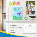 Magnetic Sign Holder Wall Mount 8.5 x 11, Plastic Door Display Frame for Fridge Window, 2Pack