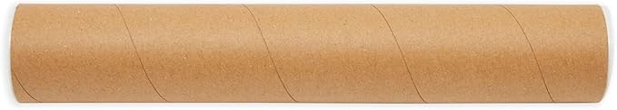 Stockroom Plus Mailing Tubes - Poster Storage Capacity - Blueprint Tube Protection - Spiral Construction & Thick Cardboard Strength - 2 in x 12 in, Pack of 12, Brown Kraft