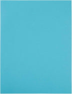 JAM PAPER Full Sheet Shipping Labels - Printable Sticker Paper - 8 1/2 x 11 - Blue - 10 Full Pages/Pack