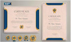 50 DUGUTUL Sheets Vintage Fancy Stationery Paper 8.5 X 11 Inch, Double Sided, 100 gsm, Antique Design Printer Paper for Vintage invites and Letters, Resumes, Awards, Diplomas (B)