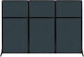Versare Workstation Partition | Portable Wall Divider | Modern Office Cubicle | Free Standing Privacy Screen | Flexible Work Space | 99" x 70" Blue Spruce Fabric Panels