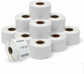 1 1/2" × 1" Direct Thermal Printer Labels, 10 Rolls, 13,000 Matte White Thermal Barcode Labels with Strong Adhesive, Compatible with Zebra & Eltron Printers (No Ink or Toner Needed)