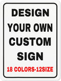 Custom Outdoor Metal Personalized Signs With Your Photo, Text, Logo - Decorative House Sign for Business, Workplace, Office, Home