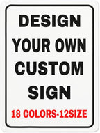 Custom Outdoor Metal Personalized Signs With Your Photo, Text, Logo - Decorative House Sign for Business, Workplace, Office, Home
