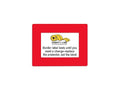 Mighty Line Shield Clear Label Protector Cover Sleeves for Protecting Barcodes, Numbers and Stickers, Heavy-Duty, Peel and Stick, Adhesive, 9.5" x 12.5" (5.5"x8.5" Window), Pack of 20, Red