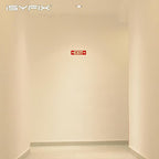 iSYFIX Exit Signs with Directional Right & Left Arrow, Glow in the Dark, Photoluminescent Aluminum 12x4 Inch - 6 Pack, Laminated for UV & Weather Resistance, Ideal for Offices, Schools, Theaters & More
