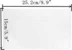 5.9 x 9.9 inch Large Stamp & Die Storage Pockets Resealable Clear Plastic Seal Bags Storage Case for Cutting Dies Stencil Album Stamp Crafts for DIY Scrapbooking Paper Card Craft Cutting Die