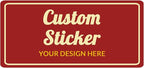 100-500 Pcs Custom Stickers Labels Personalized Labels with Any Design Image Logo Text for Business Logo,1/2/3/4 inch Customized Stickers (Rectangle-2)