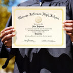 PaperDirect Foil Elegance Speciality Certificates - 50 Sheets of 38lb white Paper, 8½" x 11", Double Gold Foil Border, Perfect for Awards, Students, Employees, Volunteers, Course Completion, Diplomas
