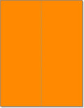 NextDayLabels 8-1/2 x 11" Neon Color High Light Fluorescent Labels for Laser & Inkjet Printer (Orange Fluorescent, 4-1/4" x 11" - 2 Per Page | 50 Labels)