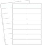 Blank Removable Labels, 1x3 Inch White Freezer Labels for Food Containers, Freezer Label to Write on/Waterproof - 240Pcs