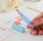 czxwyst Majohn Wancai 2.0 Mini Pocket-Size Eyedropper Fountain Pen (F Nib 0.5mm, Mint Blue)
