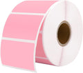 MUNBYN 2.25"x1.25" Thermal Sticker Labels, Pink Self-Adhesive Barcode Label Paper for Direct Thermal Printer and Business, Multi-Purpose Rectangle Address Shipping Mailing Stickers,1000 Sheets/Roll