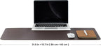 Cork Desk Mat - Dual-Sided Desk Pad for Office and Home - Desk Organization and Accessories - Ideal for Large Mouse Pad and Desk Mats on Top of Desks(Coffee,31.5"x 15.7")