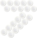 Glass Whiteboard Magnets Round Refrigerator Magnets Dry Erase Board Fridge Rare Earth Neodymium Magnet for Home School & Office (Clear,3 cm) 20 Pack