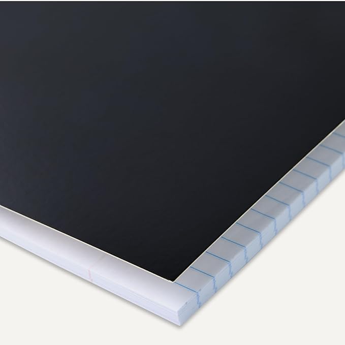 Amazon Basics College Ruled Spiral Notebook, 70 Sheets, 7-1/2" x 10-1/2", Black, 2 pack
