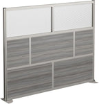 NBF Office Partitions - Cubicle Privacy Panel Wall Divider - Modern Room Separator with Quick Assembly - Indoor Laminate Free Standing Portable Room Divider Panel - 76" H x 96" W (Gray)