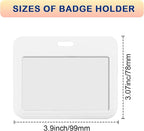 Custom Badge Holder ID Card Hold Case, Personalized Retractable Badges Holders, Customized Photo Name Badge Holder for Office Worker, Medical Staffs, Teacher, Student | Horizontal