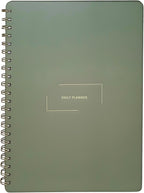 Merely Home Undated Daily Planner | 8.25” x 11.75” To Do List Notebook | Work Productivity ADHD Organizer | Men and Women Planner | College Supplies | Evergreen | Portrait Layout