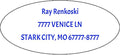 Made in USA Custom Return Address Stickers Labels Customized Mailing Label for Envelopes, Personalized Self Adhesive Flat Sheet Oval Labels