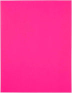JAM PAPER Shipping Labels - Half Page - 5 1/2 x 8 1/2 - Neon Pink - 50/Pack