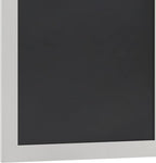 HBCY Creations 20" X 30" Matte White Solid Wood Frame Wall Chalkboard, Magnetic Surface, Home Décor, Restaurant & Café Menus, Blackboard, Includes Chalk, Eraser & Hanging Hardware