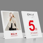 ECKEK Acrylic Sign Holder A3/A4/A5 Menu Displays L Shape Sign Stand Table Top Sign Stand (Vertical A5 148×210mm/ 5.83×8.27 inches)