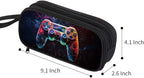 HiGaits Pencil Case for Boys,Multi-Slot Large Capacity Pencil Pouch with Soft Zipper, Durable Pen Box Game Controller