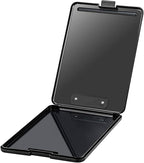 ZCZN Plastic A4 Form Storage Box Case, Clipboard Case, Bulk clipboard Set Suitable for School,Utility,Industrial Office, Medical Personnel,Black,6 Pack