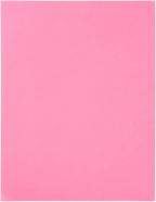 JAM PAPER Full Sheet Shipping Labels - Printable Sticker Paper - 8 1/2 x 11 - Ultra Pink - 10 Full Pages/Pack