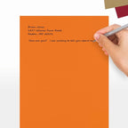 LUXPaper 8.5" x 11" Paper | Letter Size | Mandarin Orange | 80lb. Text | 1,000 Qty