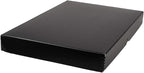 Lineco Folio Storage Box, Clamshell Design with Metal Edge. 11.5x17.5x1.75 Inches, Archival Boxboard, Preserve Photos, Cards, Magazines, Documents, Art, Ephemera, Family Records, Black, Pack of 1