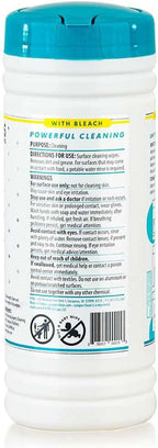 Juniper CLEAN 12 Pack Surface Cleaning Wipes with Bleach, All-Purpose Cleaner for Bathroom, Kitchen, Office, 420 Count Canister, 7.5" x 7" Sheet, Fresh Scent, Lint Free & Durable