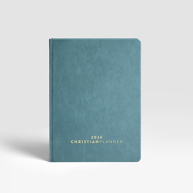 Christian Planner 2026 Daily Planner - Faith Based Monthly and Weekly Planner, Vision Board, and Habit Tracker - 2026 Calendar, Personal Organizer and Devotional Journal (Hardcover, Indigo)