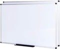 VIZ-PRO Large Magnetic Dry Erase White Board for Wall, 72 X 40 inches, Pack of 2, Aluminum Framed Whiteboard with Marker Tray for School Office Home