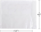 iMailer - 20 PCS 4.5"x5.5" Packing List Pouch- Clear Plastic Envelopes with Self-Adhesive Seal for Packing Slips and Invoices