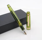JINHAO 82 Fountain Pen (Transparent Olive Green,Fine Nib 0.5mm)
