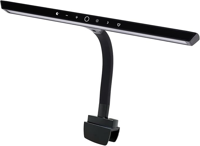 AETEE Piano Lights for Digital Piano and Grand Piano, Professional Led Clip lamp with Ambient Light, Memory Function,Piano Lamps for Sheet Music, Eye-Care 5 Levels Color Temperatures 5 Levels Dimming