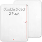 Small White Board, 11 x 14 Dry Erase Board, 2 Small White Boards Dry Erase, Double Sided Whiteboard, Lapboard for Kids, Office and Classroom