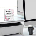Nurse Practitioner Gifts for Women, Nurse Gifts Wood Box Sign, Appreciation Gifts for Nurse Coworker, Hospital Office Living Room Desk Cubicle Table Shelf Decor, Nurse Practitioner Week Gifts