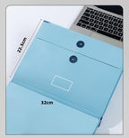 The Life Book Document Organizer - Binder for Important Documents, Document Organizer Foliofor Bills Checks Birth Certificates etc (Blue)