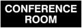 Signs ByLITA Basic Conference Room Sign (Black) - Small