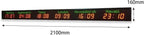Digital World Time Zones Clock for 6 Cities, Adjustable Brightness LED Display, Aluminum Alloy, 1000CD Brightness for Office, Hotel, School - 15-20m Visibility