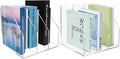 WYFHLPMMA Acrylic Paper Tray Stackable Letter Organizers, Clear Paper Tray Desk Organizer, 3-Tier, Desk A4 File Holder for Office Document Desktop File Tray-2pack